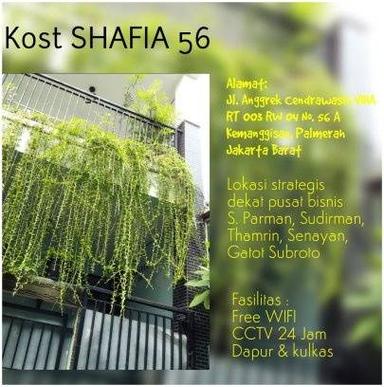 Kost Shafia 56 - Kost Khusus Wanita Slipi Palmerah Type 1