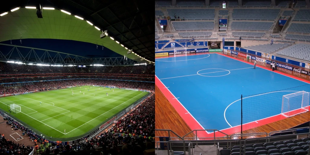 perbedaan futsal dan sepak bola