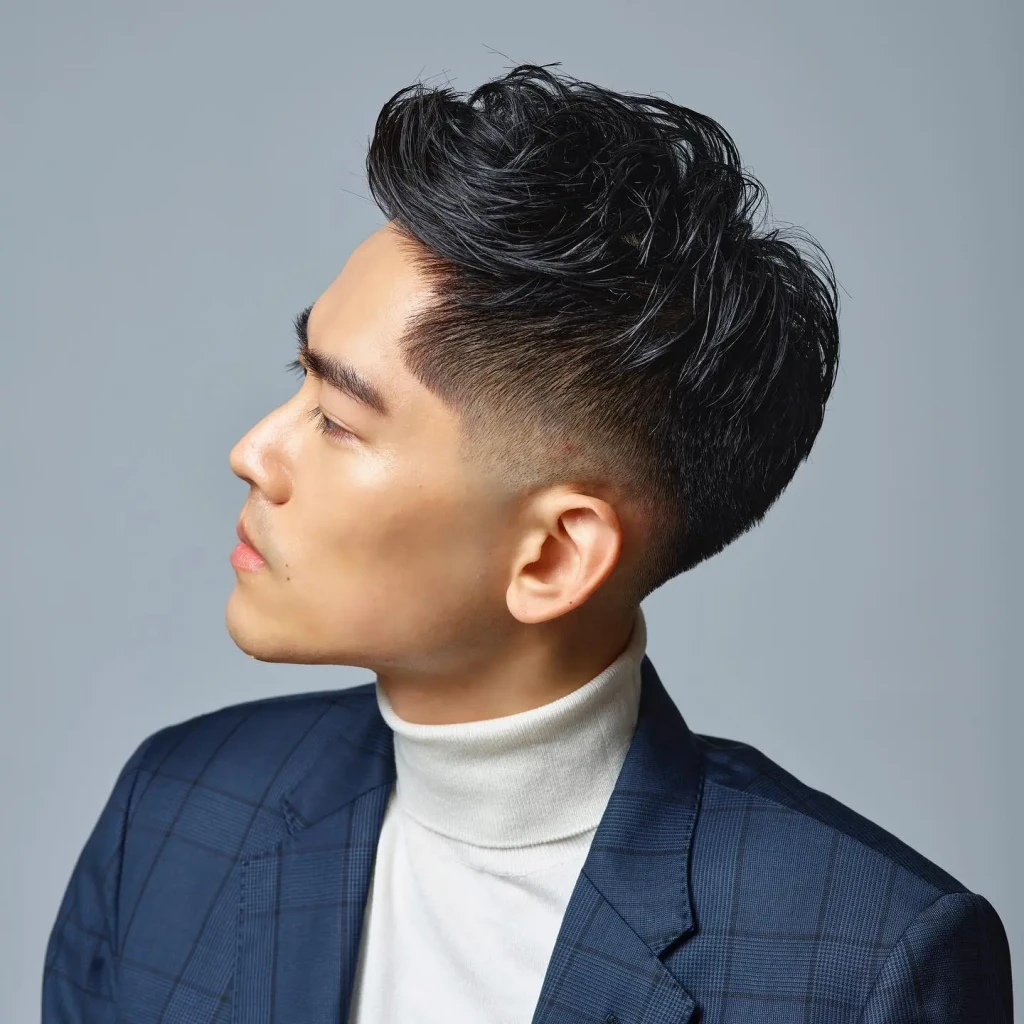 model rambut korea tipis samping 