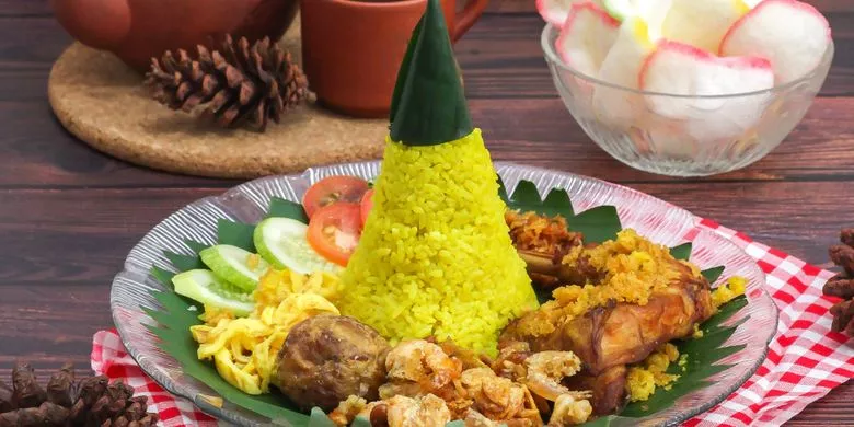 cara membuat nasi tumpeng 