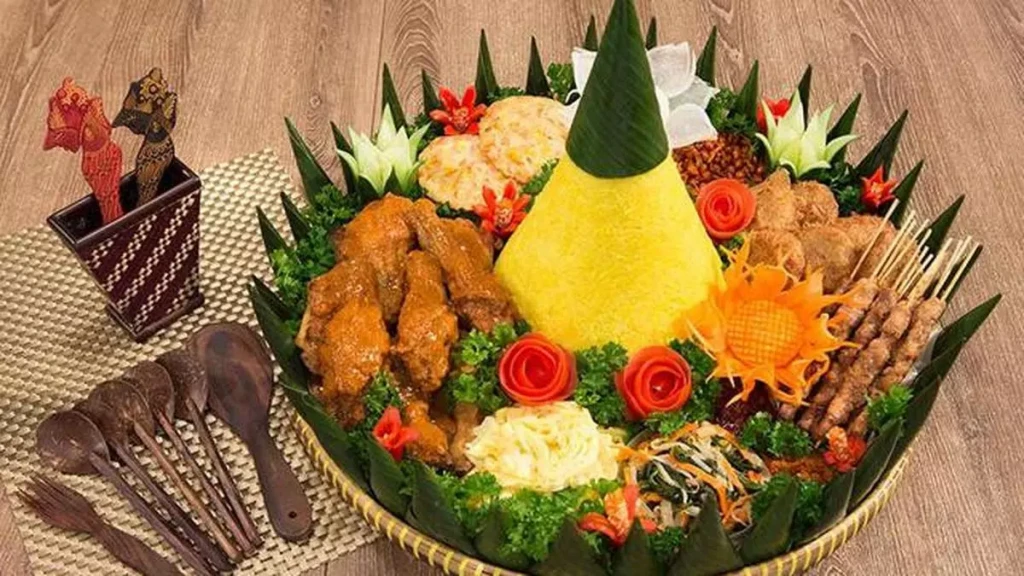 cara membuat nasi tumpeng 