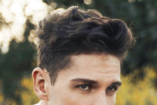 model potongan rambut ikal pria